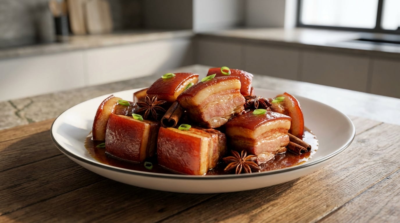 Red Braised Pork Belly (Hong Shao Rou) Recipe - Cook Even Be